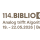 Logo der 114. BiblioCon in Berlin